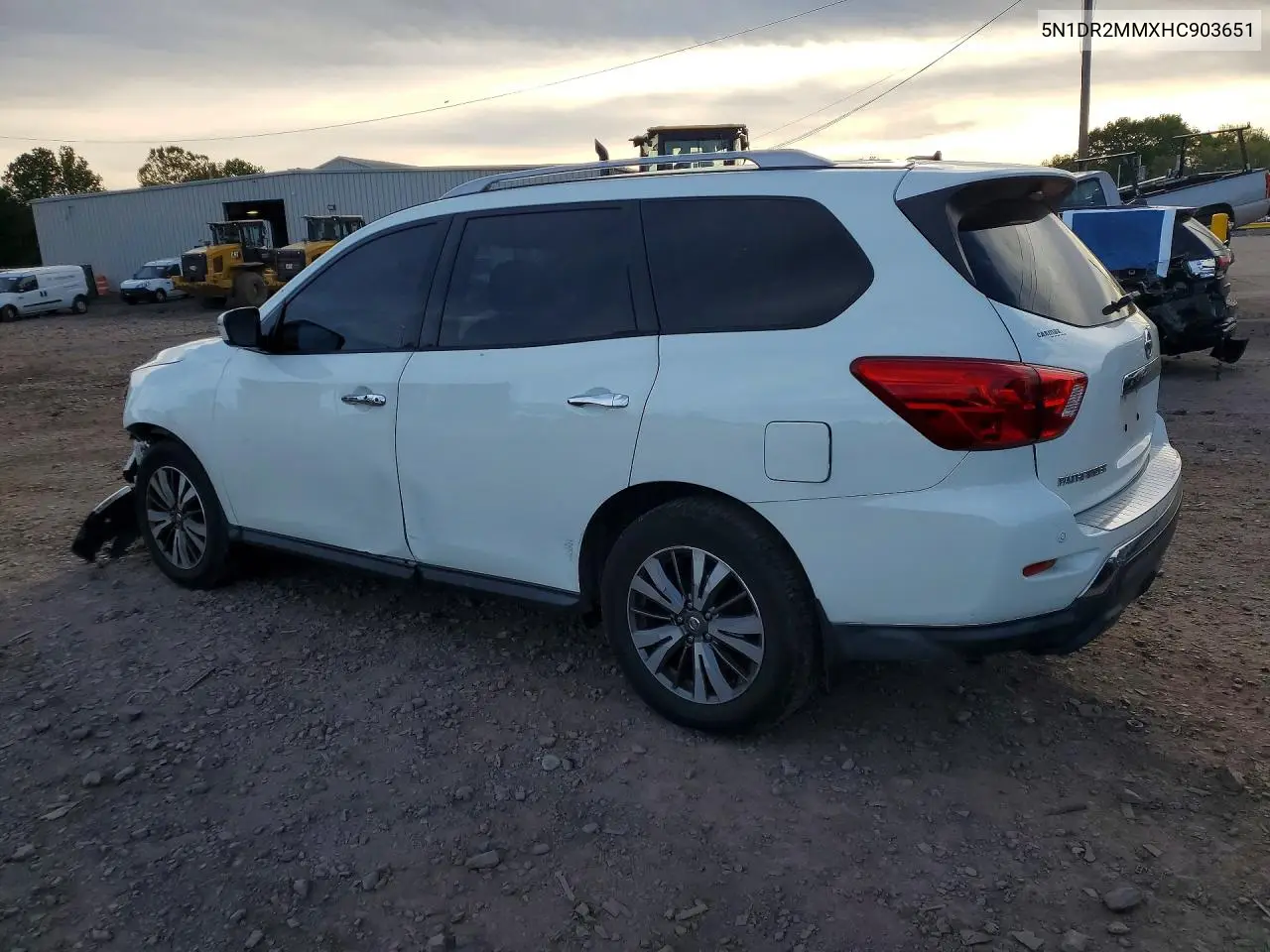 2017 NISSAN PATHFINDER VIN 5N1DR2MMXHC903651 — фото 2