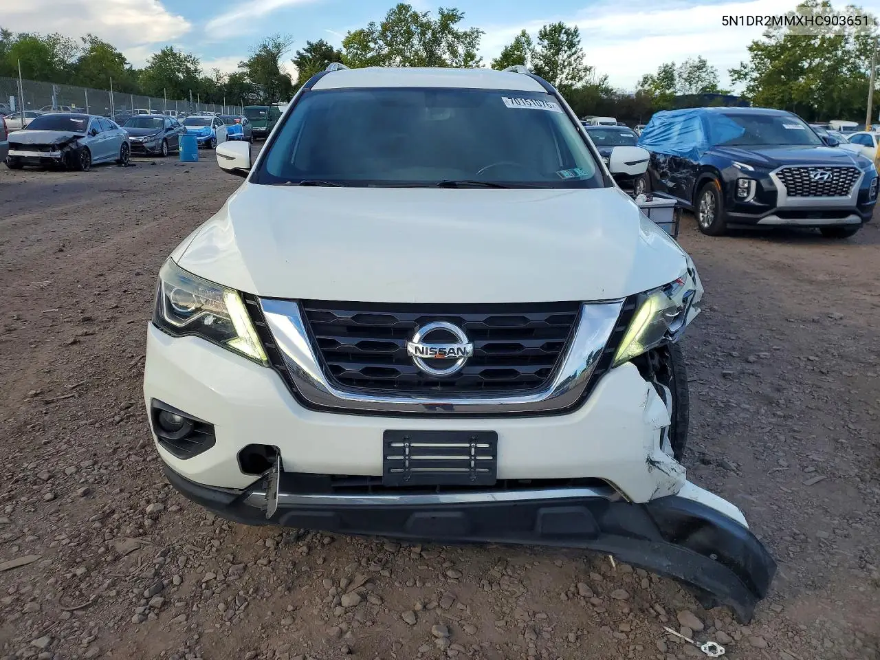 2017 NISSAN PATHFINDER VIN 5N1DR2MMXHC903651 — фото 5