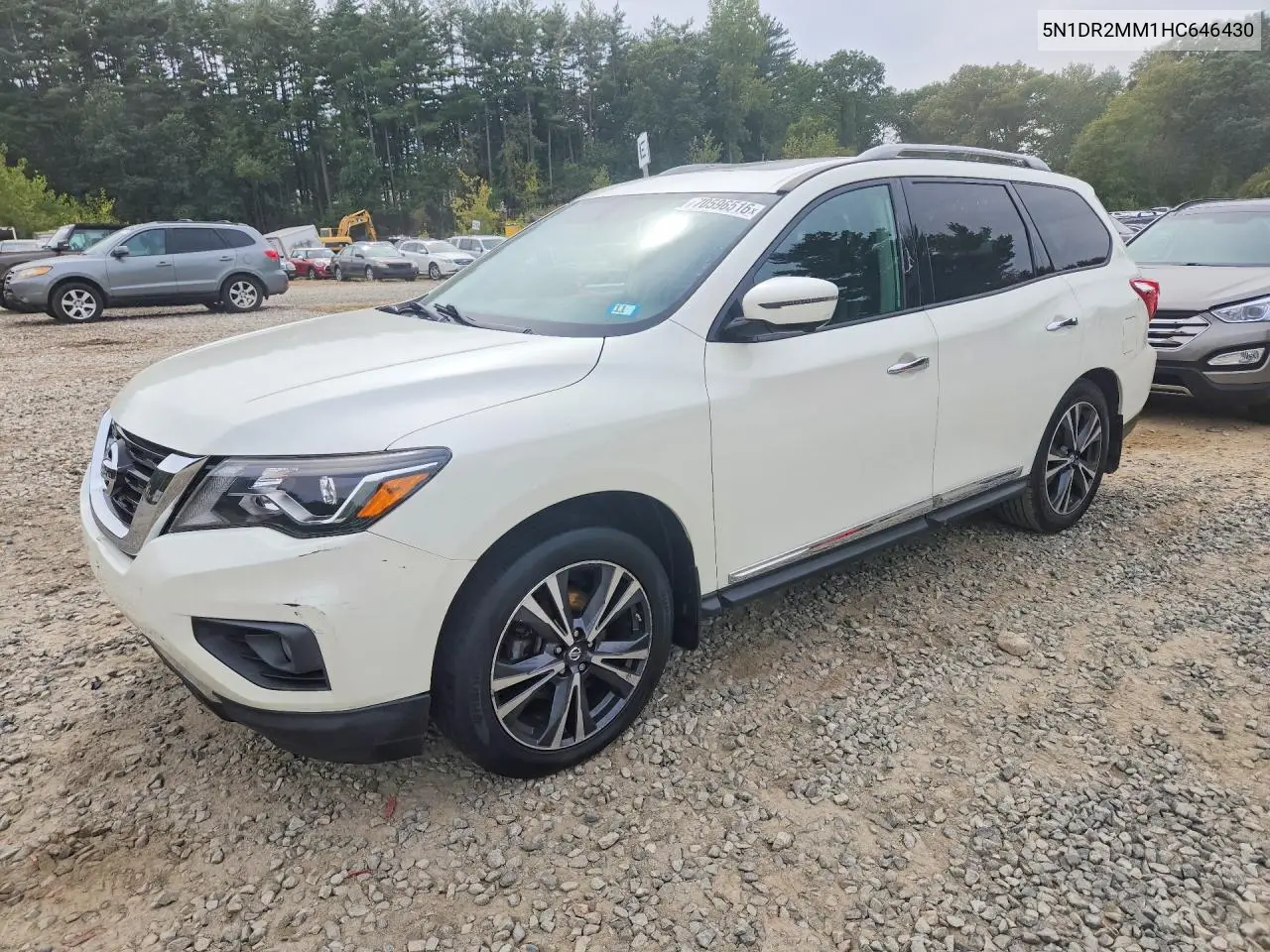 NISSAN PATHFINDER 2017, VIN 5N1DR2MM1HC646430