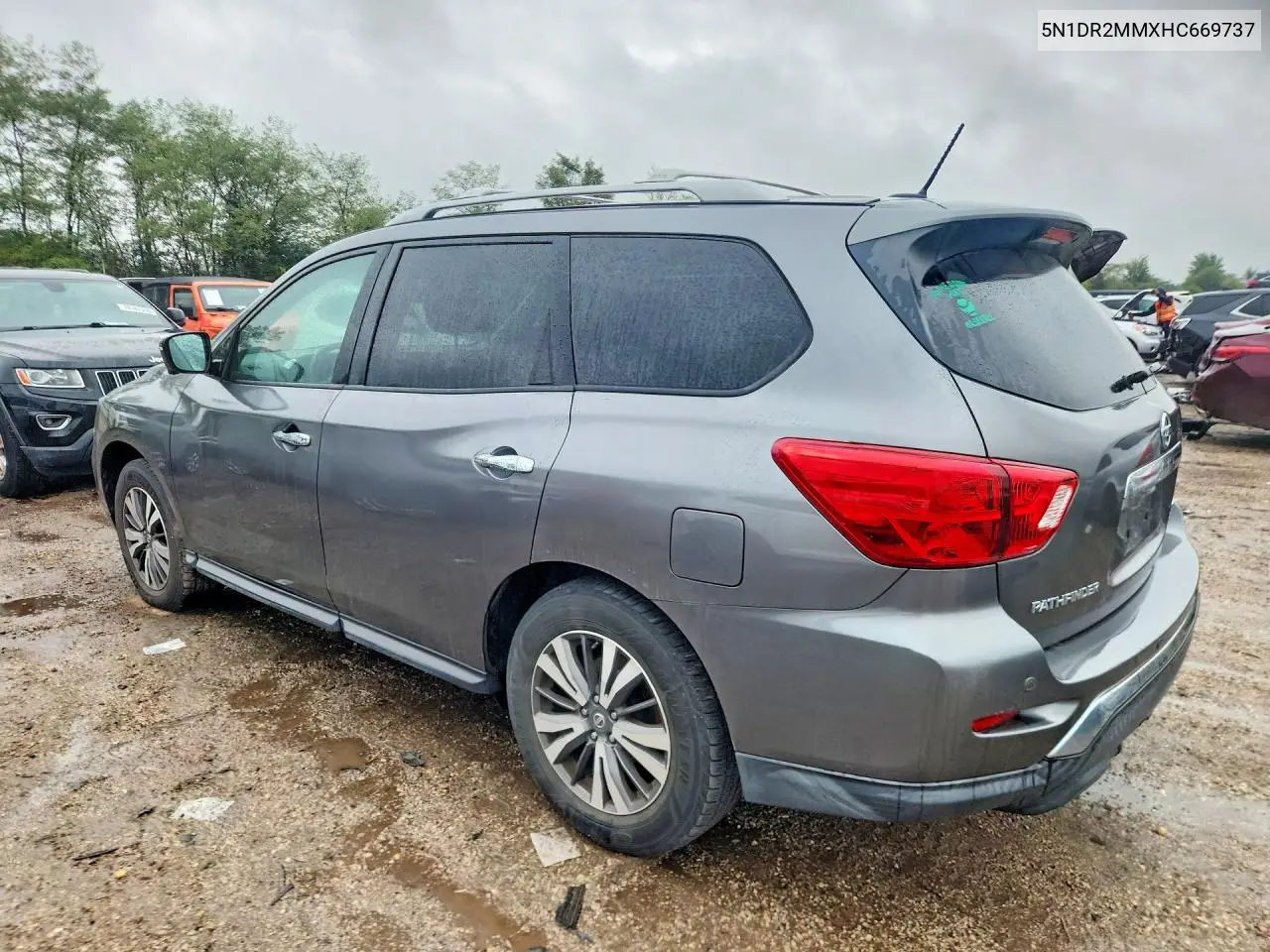 2017 NISSAN PATHFINDER VIN 5N1DR2MMXHC669737 — фото 2