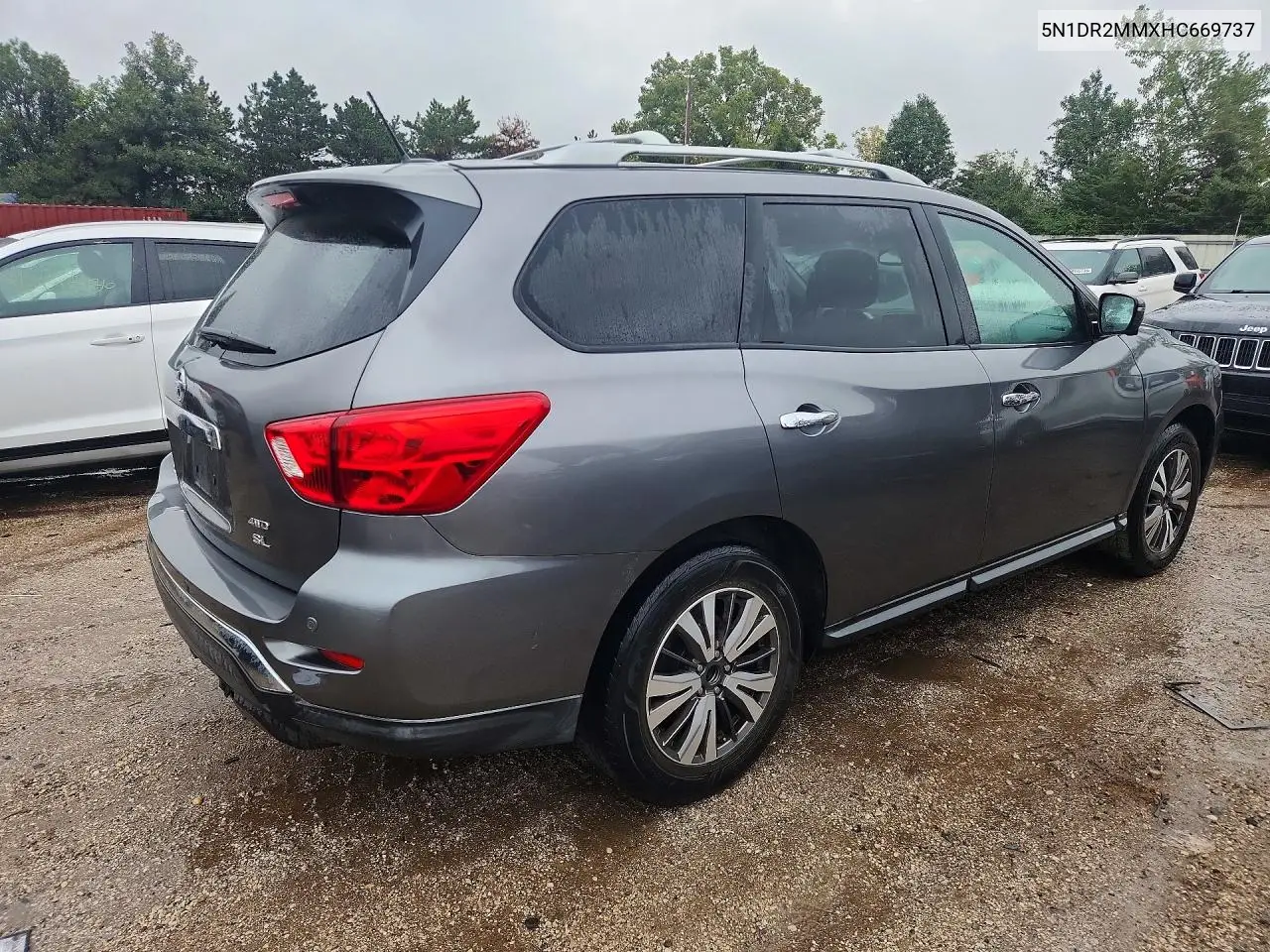 2017 NISSAN PATHFINDER VIN 5N1DR2MMXHC669737 — фото 3