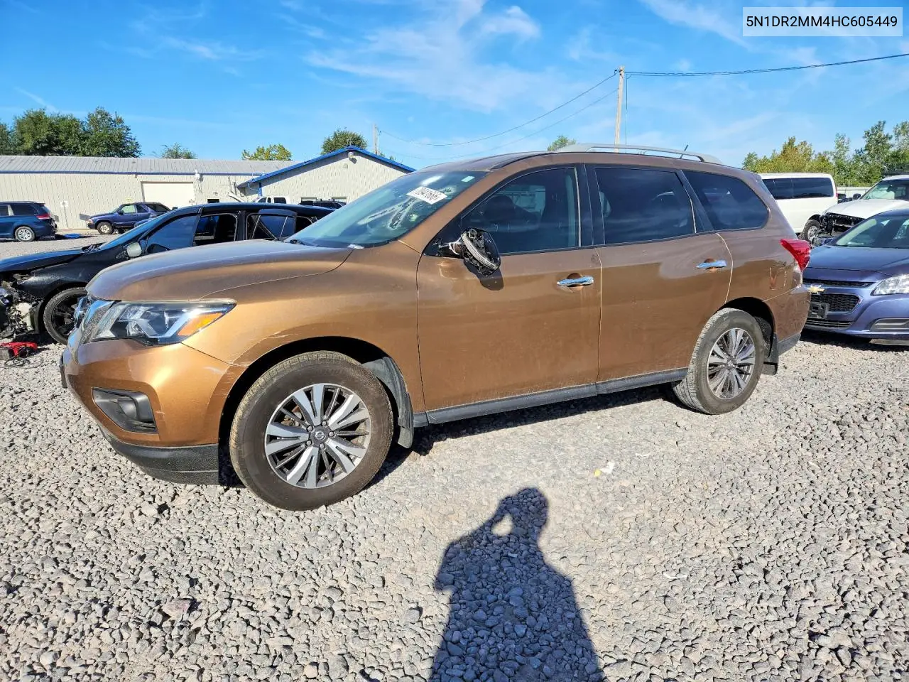 NISSAN PATHFINDER 2017, VIN 5N1DR2MM4HC605449