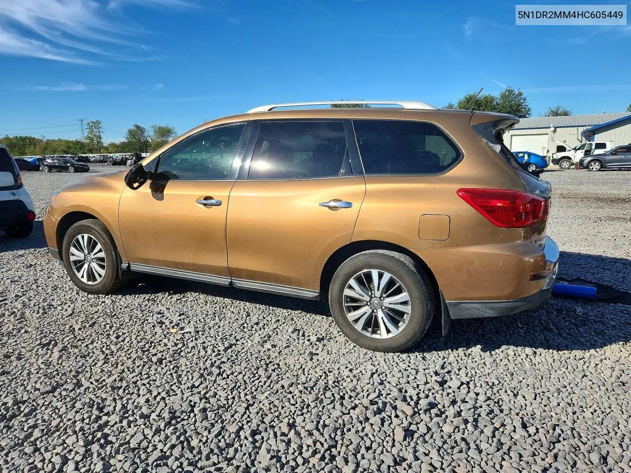 2017 NISSAN PATHFINDER VIN 5N1DR2MM4HC605449 — фото 2