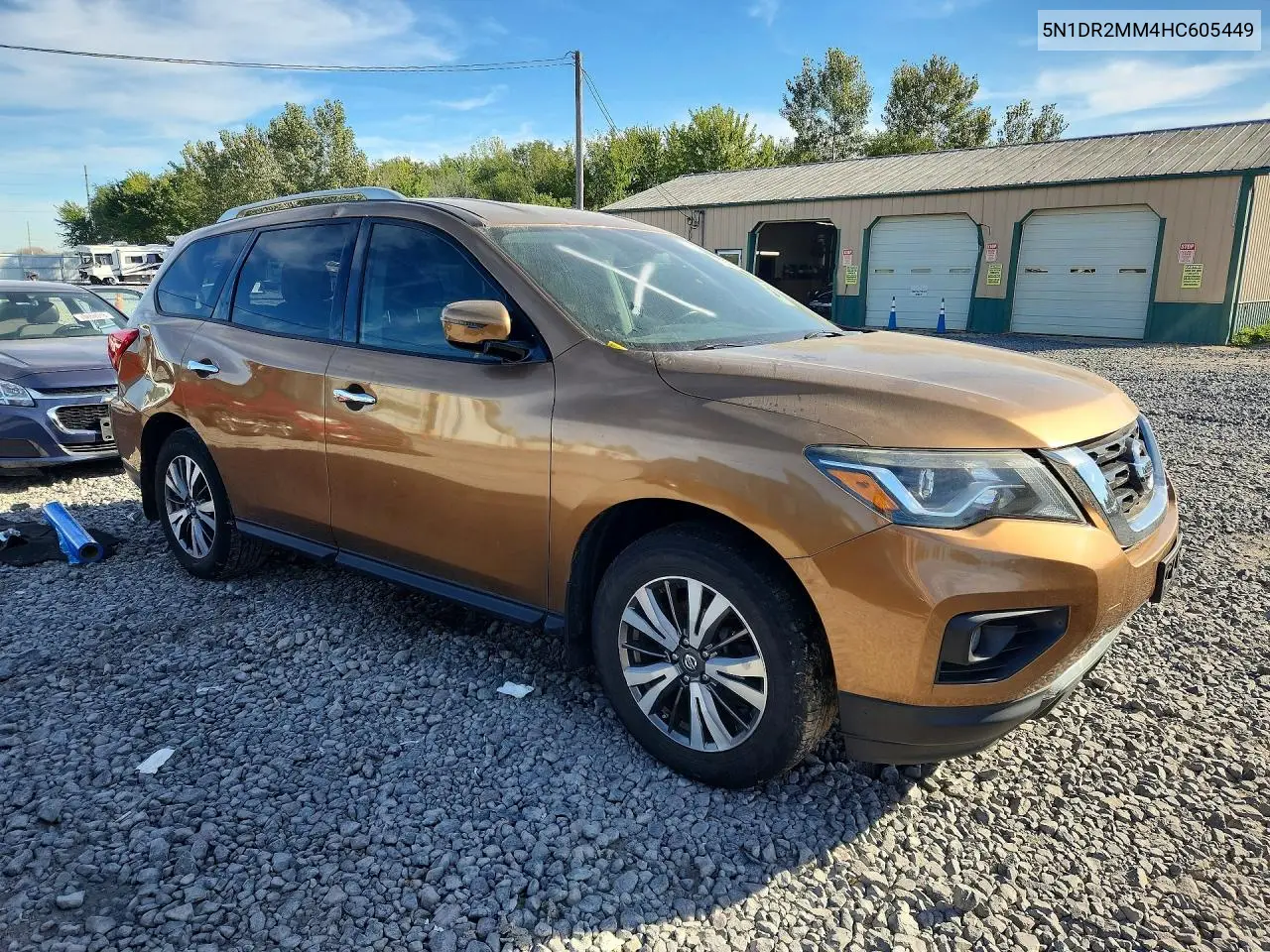 2017 NISSAN PATHFINDER VIN 5N1DR2MM4HC605449 — фото 4