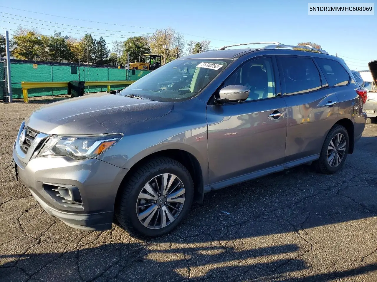 NISSAN PATHFINDER 2017, VIN 5N1DR2MM9HC608069