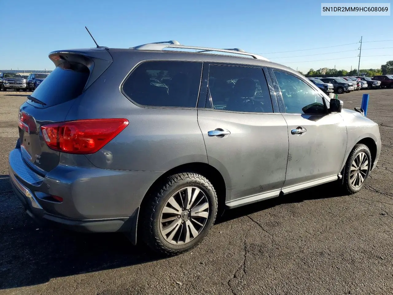 2017 NISSAN PATHFINDER VIN 5N1DR2MM9HC608069 — фото 3