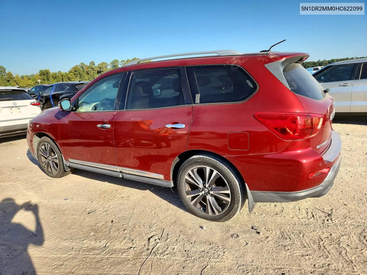 2017 NISSAN PATHFINDER VIN 5N1DR2MM0HC622099 — фото 2