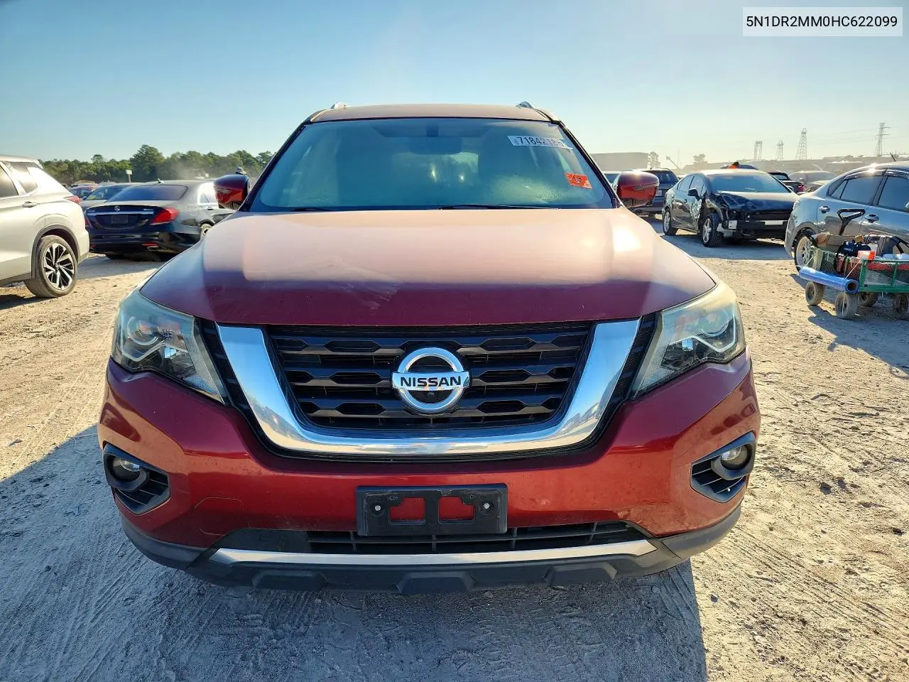 2017 NISSAN PATHFINDER VIN 5N1DR2MM0HC622099 — фото 5