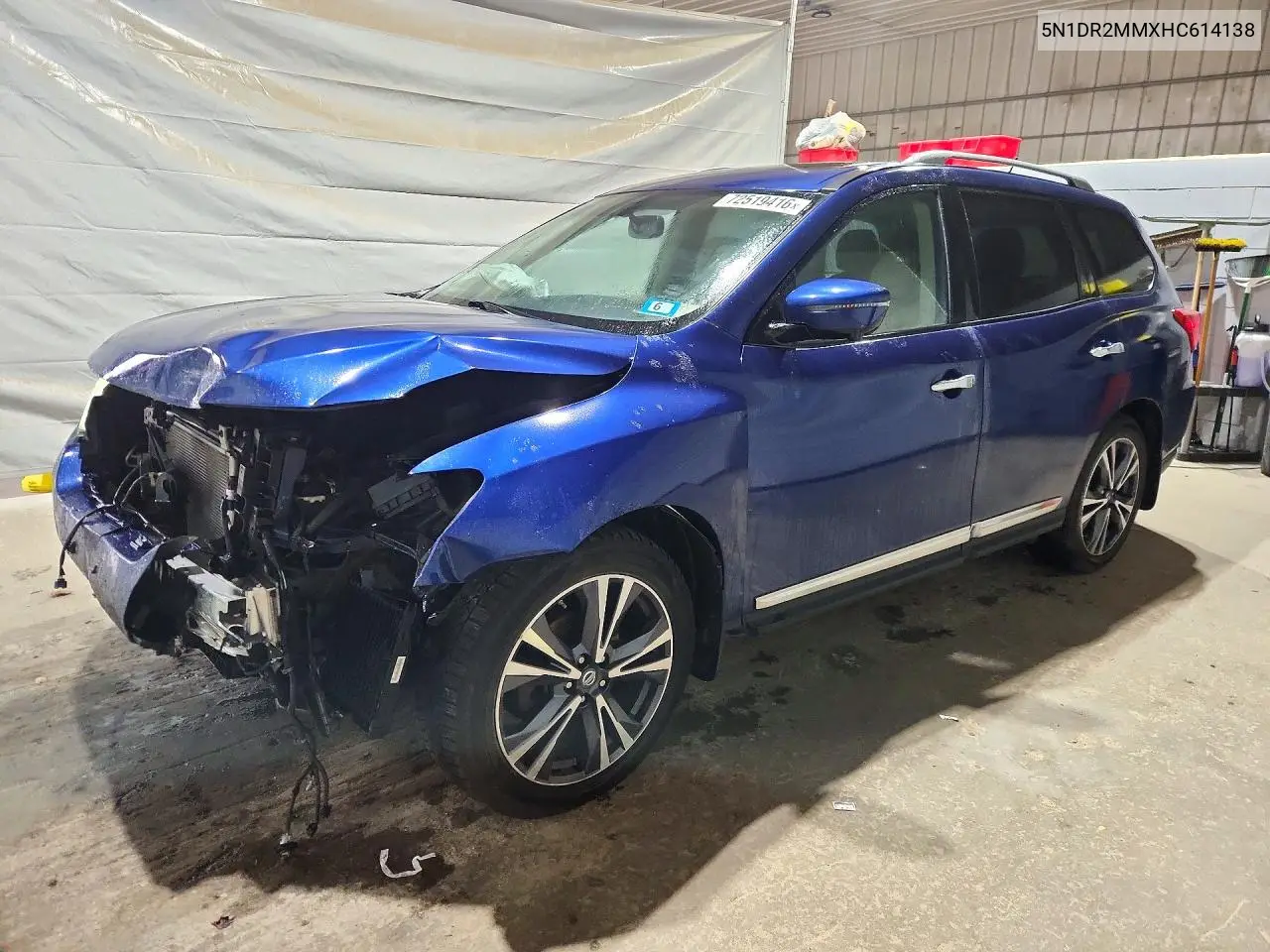 NISSAN PATHFINDER 2017, VIN 5N1DR2MMXHC614138