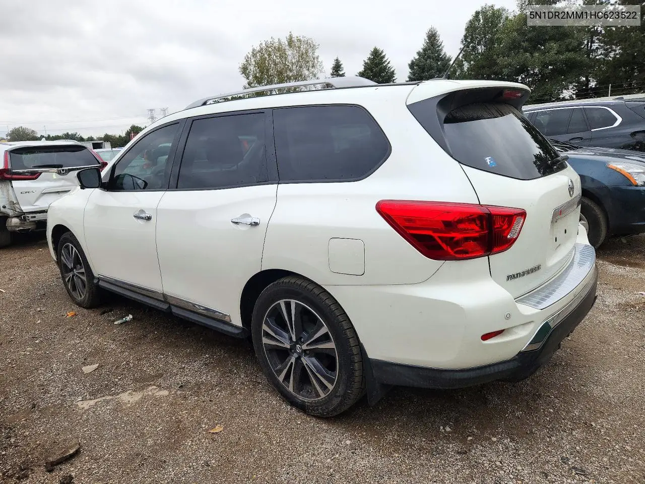 2017 NISSAN PATHFINDER VIN 5N1DR2MM1HC623522 — фото 2
