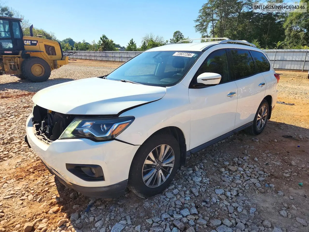 NISSAN PATHFINDER 2017, VIN 5N1DR2MN9HC694346