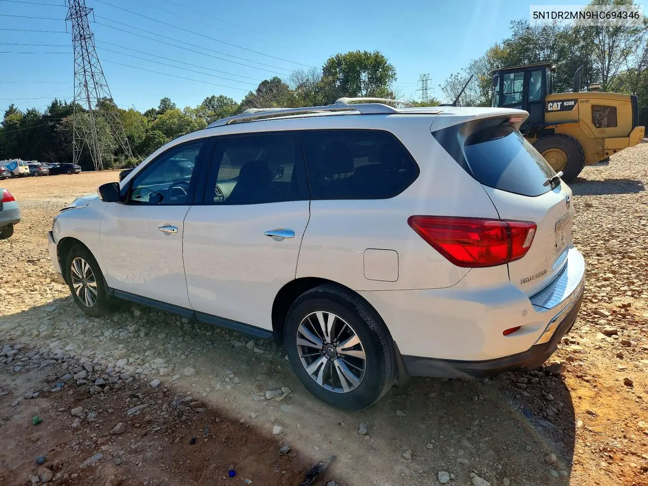 2017 NISSAN PATHFINDER VIN 5N1DR2MN9HC694346 — фото 2