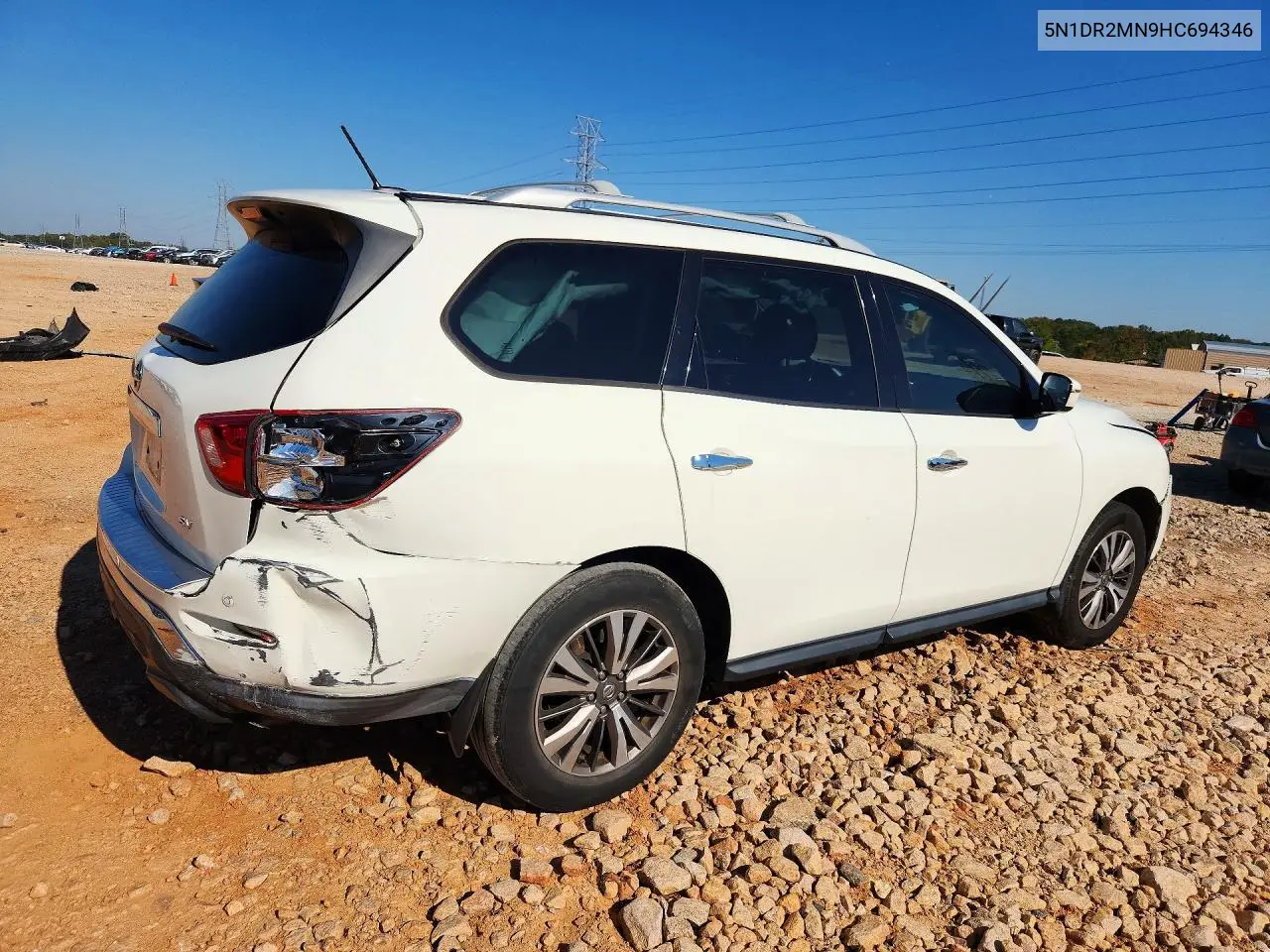 2017 NISSAN PATHFINDER VIN 5N1DR2MN9HC694346 — фото 3