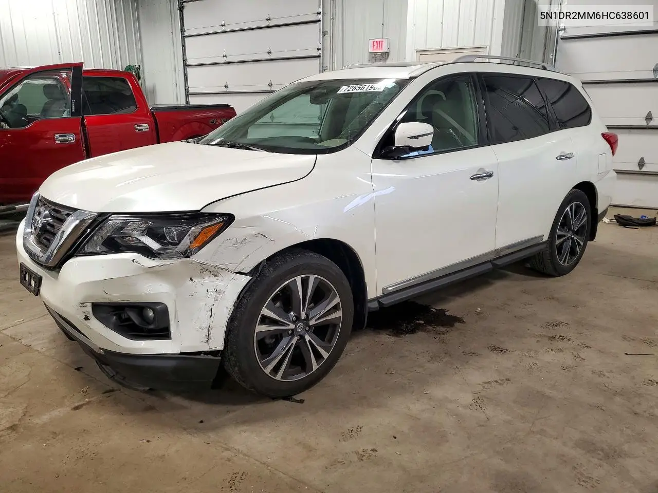 NISSAN PATHFINDER 2017, VIN 5N1DR2MM6HC638601