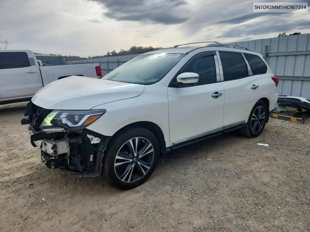 NISSAN PATHFINDER 2017, VIN 5N1DR2MM1HC907314