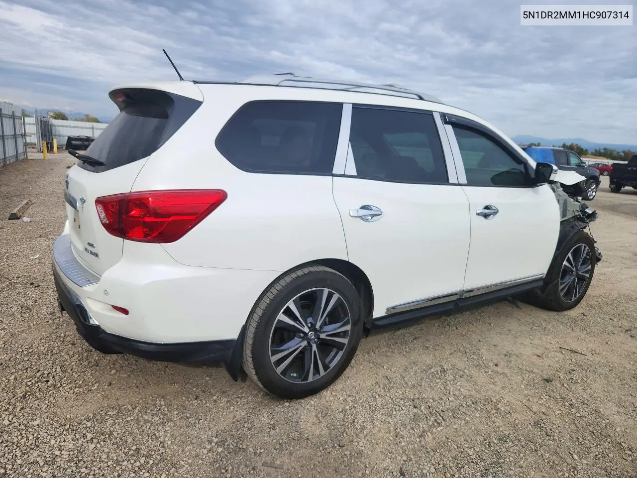 2017 NISSAN PATHFINDER VIN 5N1DR2MM1HC907314 — фото 3