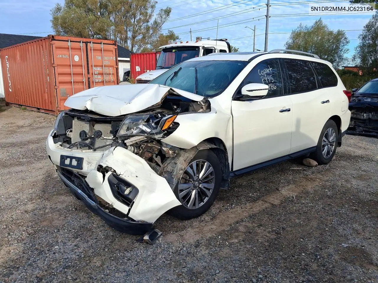 NISSAN PATHFINDER 2018, VIN 5N1DR2MM4JC623164