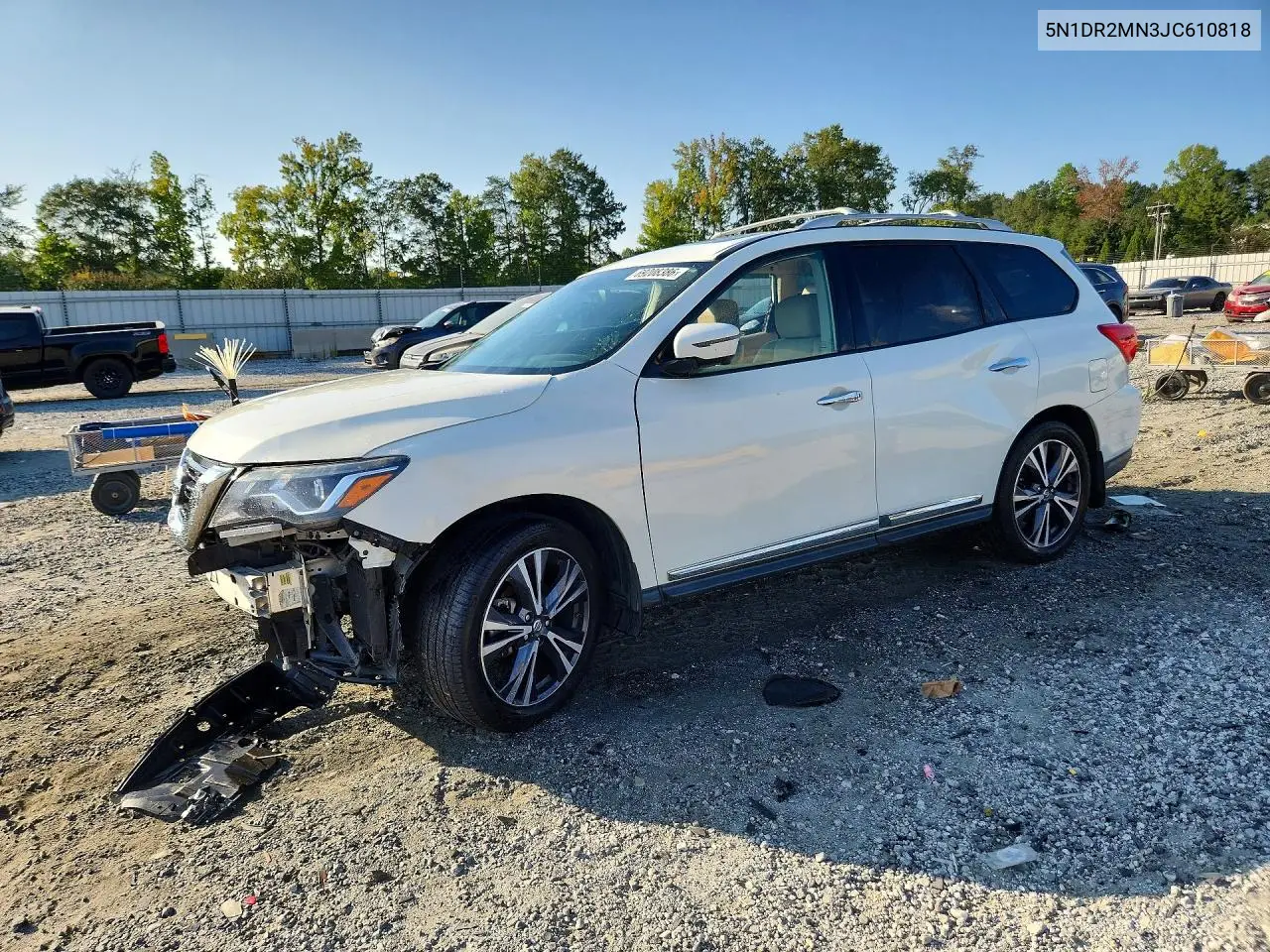 NISSAN PATHFINDER 2018, VIN 5N1DR2MN3JC610818