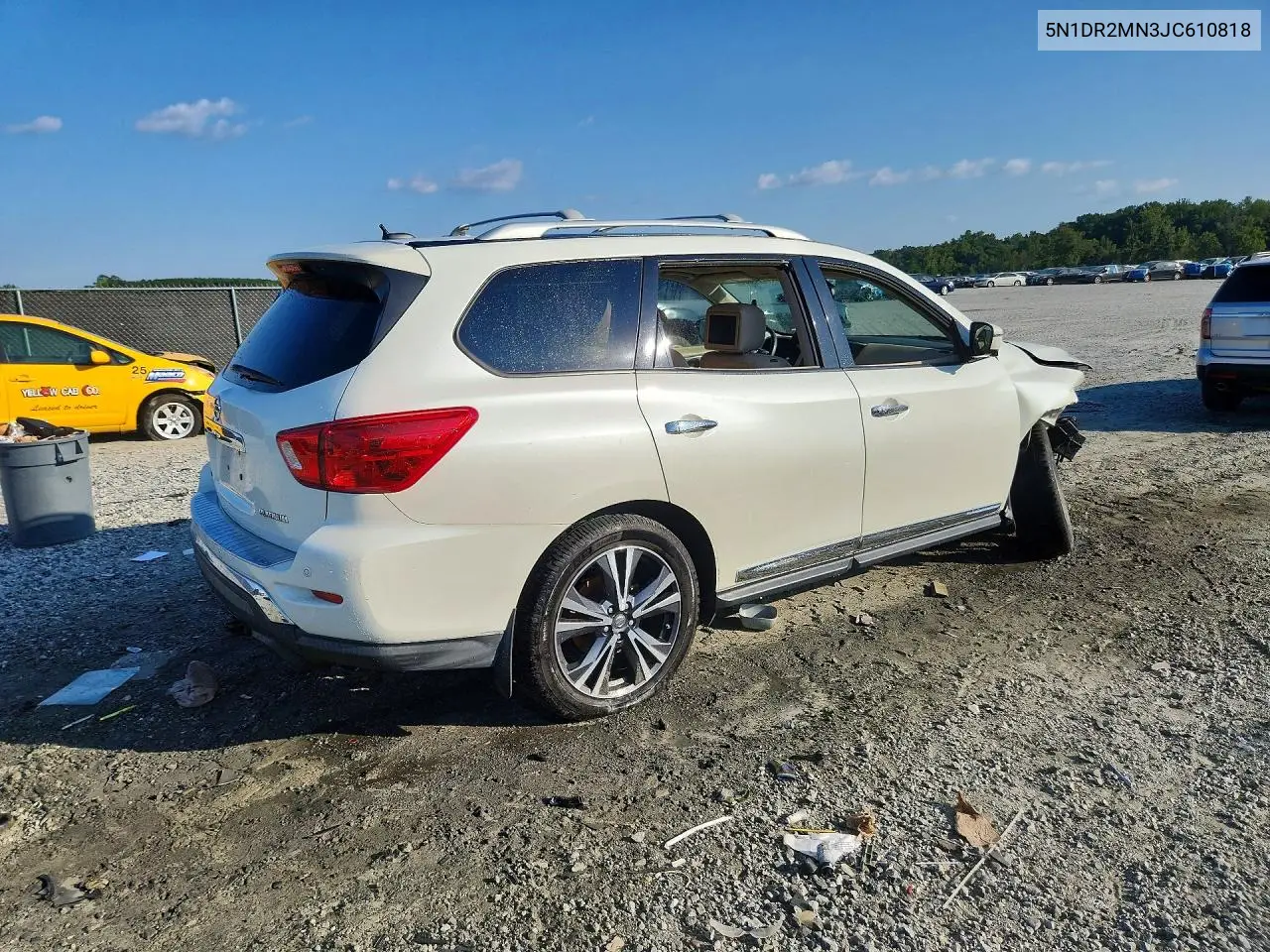 2018 NISSAN PATHFINDER VIN 5N1DR2MN3JC610818 — фото 3