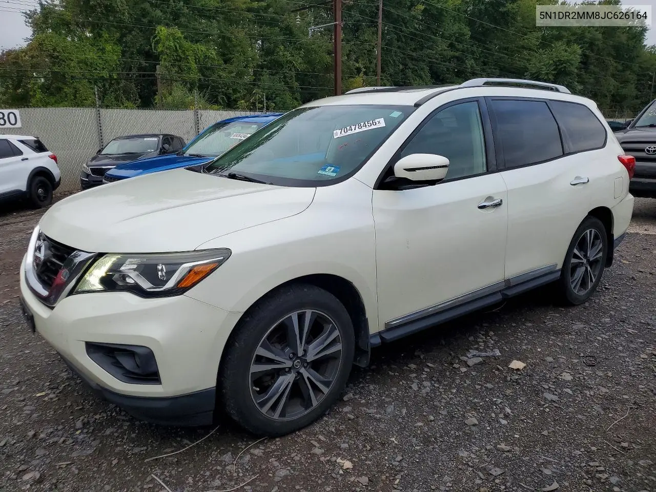NISSAN PATHFINDER 2018, VIN 5N1DR2MM8JC626164