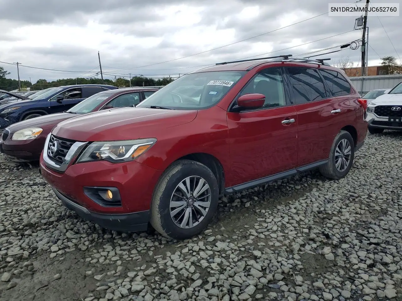 2018 NISSAN PATHFINDER VIN 5N1DR2MM0JC652760 — фото 2