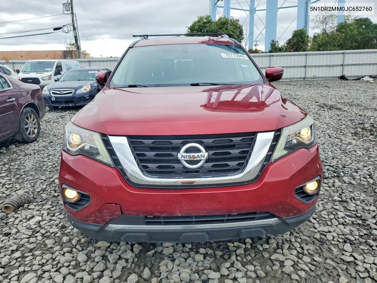 NISSAN PATHFINDER 2018, VIN 5N1DR2MM0JC652760