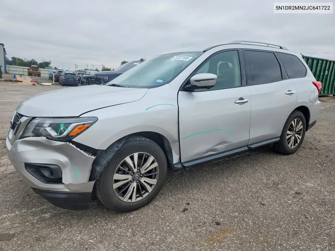 NISSAN PATHFINDER 2018, VIN 5N1DR2MN2JC641722