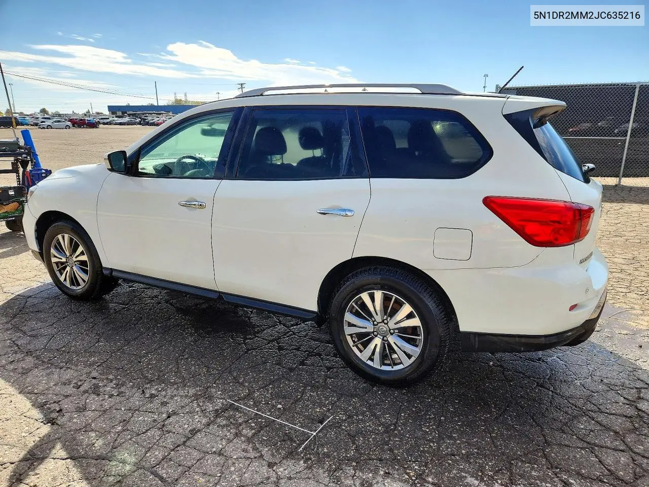 2018 NISSAN PATHFINDER VIN 5N1DR2MM2JC635216 — фото 2