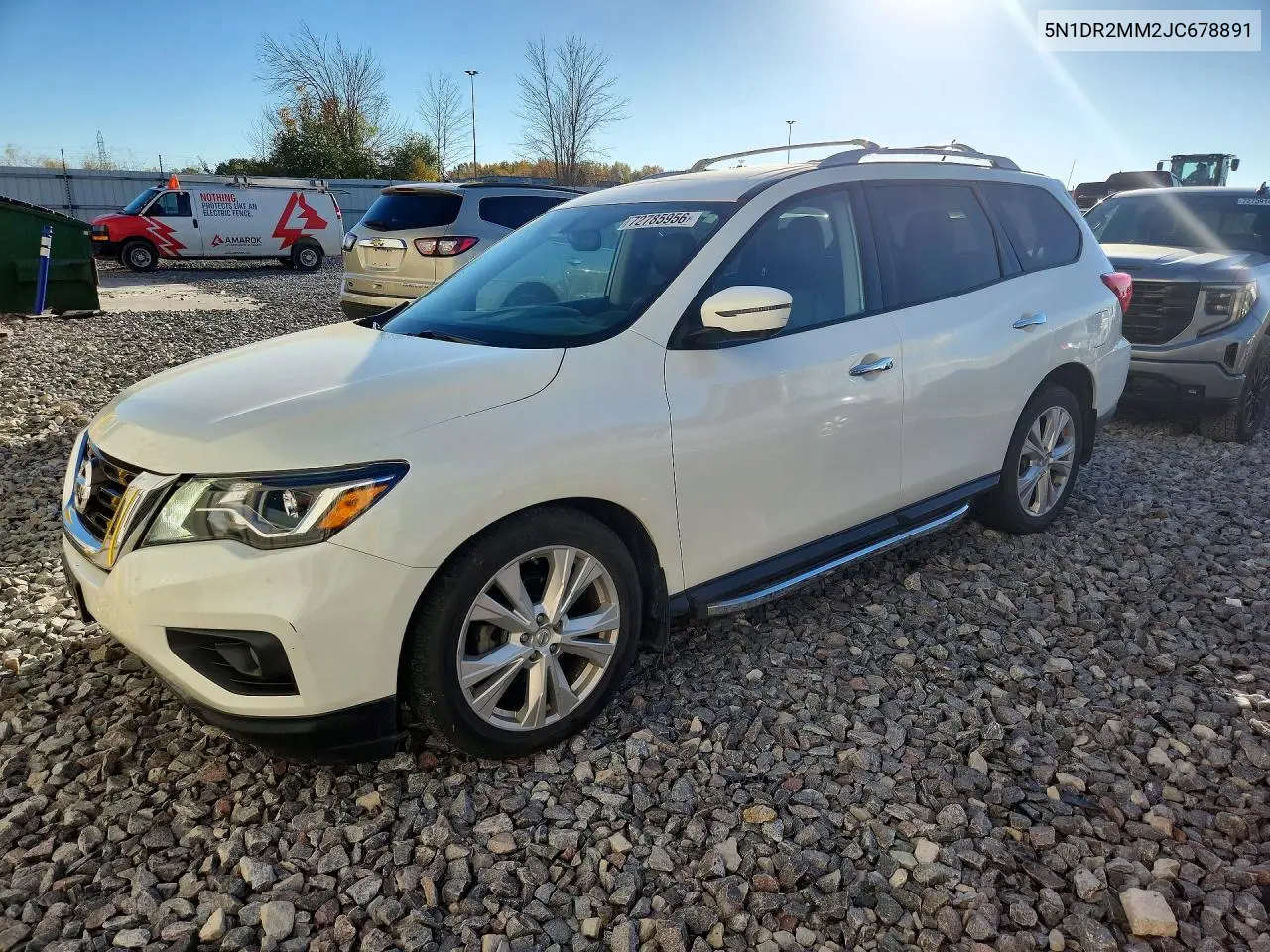 NISSAN PATHFINDER 2018, VIN 5N1DR2MM2JC678891