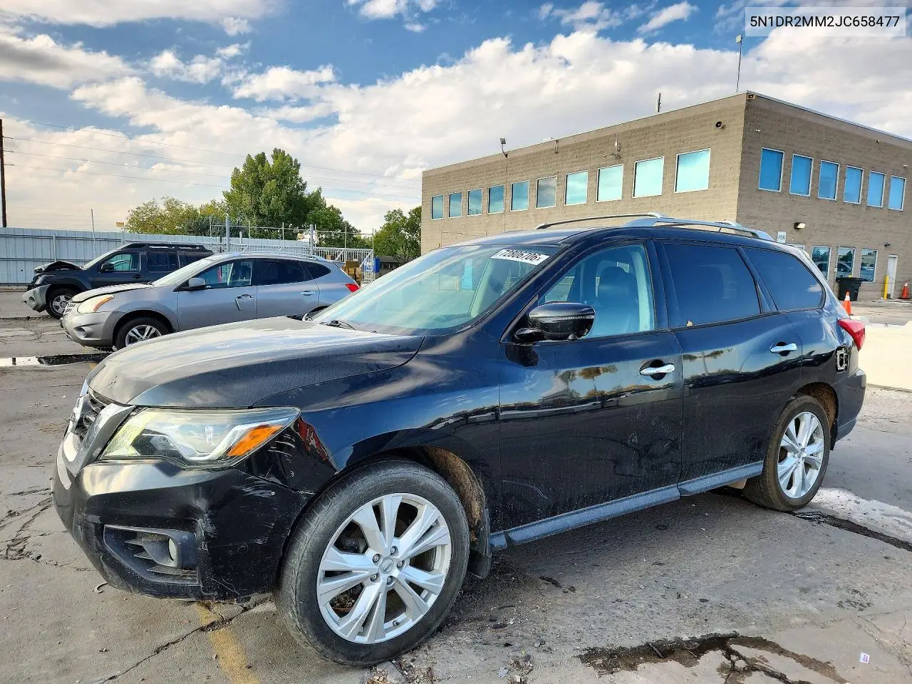 NISSAN PATHFINDER 2018, VIN 5N1DR2MM2JC658477