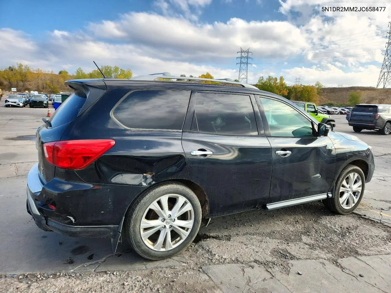 2018 NISSAN PATHFINDER VIN 5N1DR2MM2JC658477 — фото 3