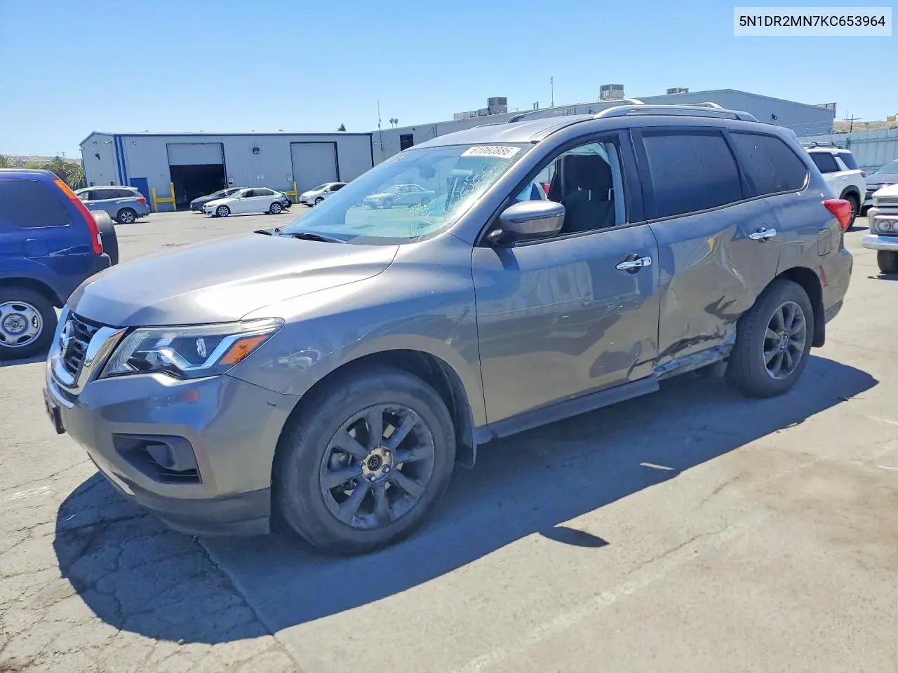 NISSAN PATHFINDER 2019, VIN 5N1DR2MN7KC653964