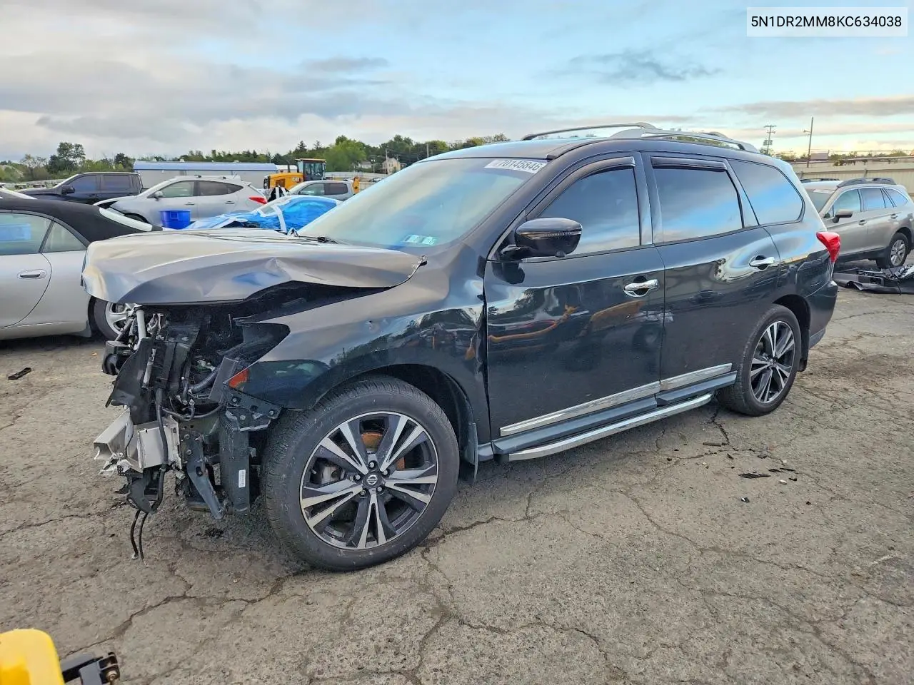 NISSAN PATHFINDER 2019, VIN 5N1DR2MM8KC634038