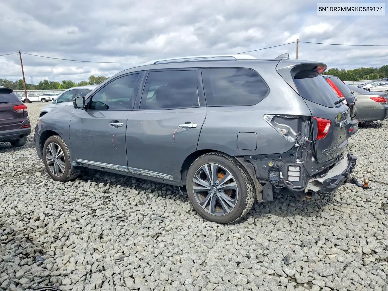 2019 NISSAN PATHFINDER VIN 5N1DR2MM9KC589174 — фото 2