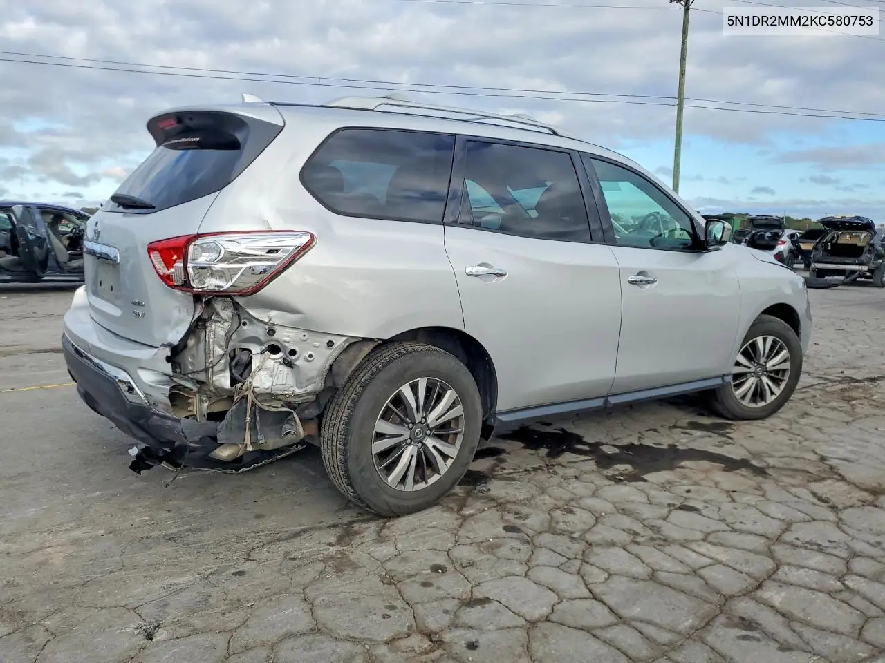 2019 NISSAN PATHFINDER VIN 5N1DR2MM2KC580753 — фото 3