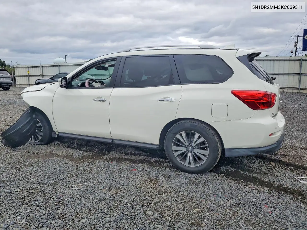 2019 NISSAN PATHFINDER VIN 5N1DR2MM3KC639311 — фото 2