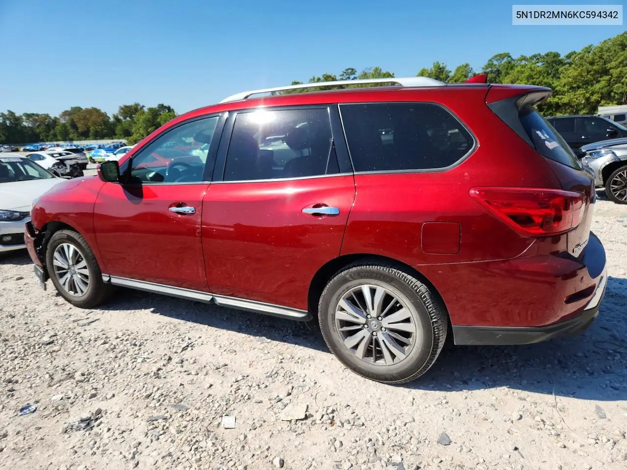 2019 NISSAN PATHFINDER VIN 5N1DR2MN6KC594342 — фото 2