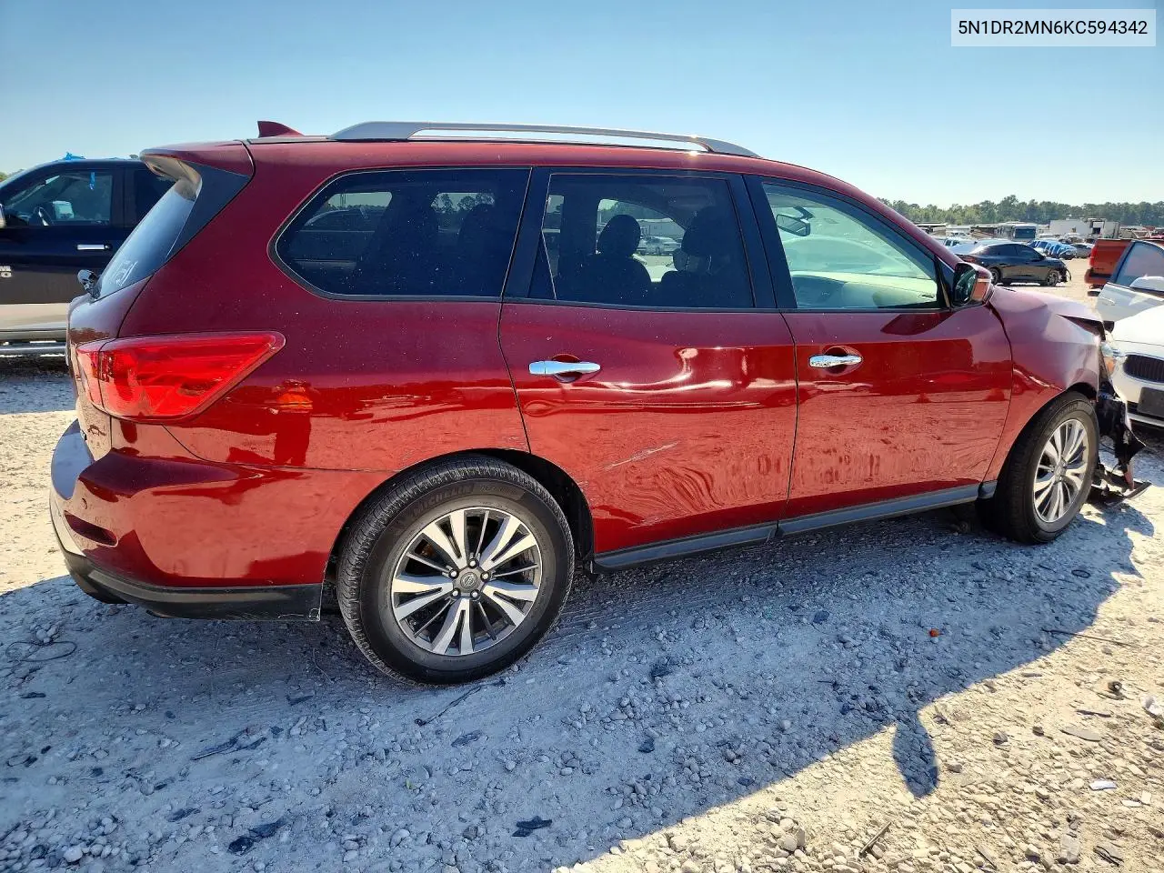 2019 NISSAN PATHFINDER VIN 5N1DR2MN6KC594342 — фото 3