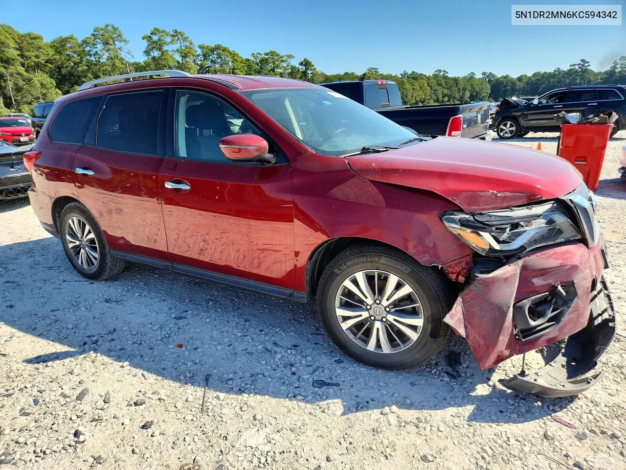 2019 NISSAN PATHFINDER VIN 5N1DR2MN6KC594342 — фото 4