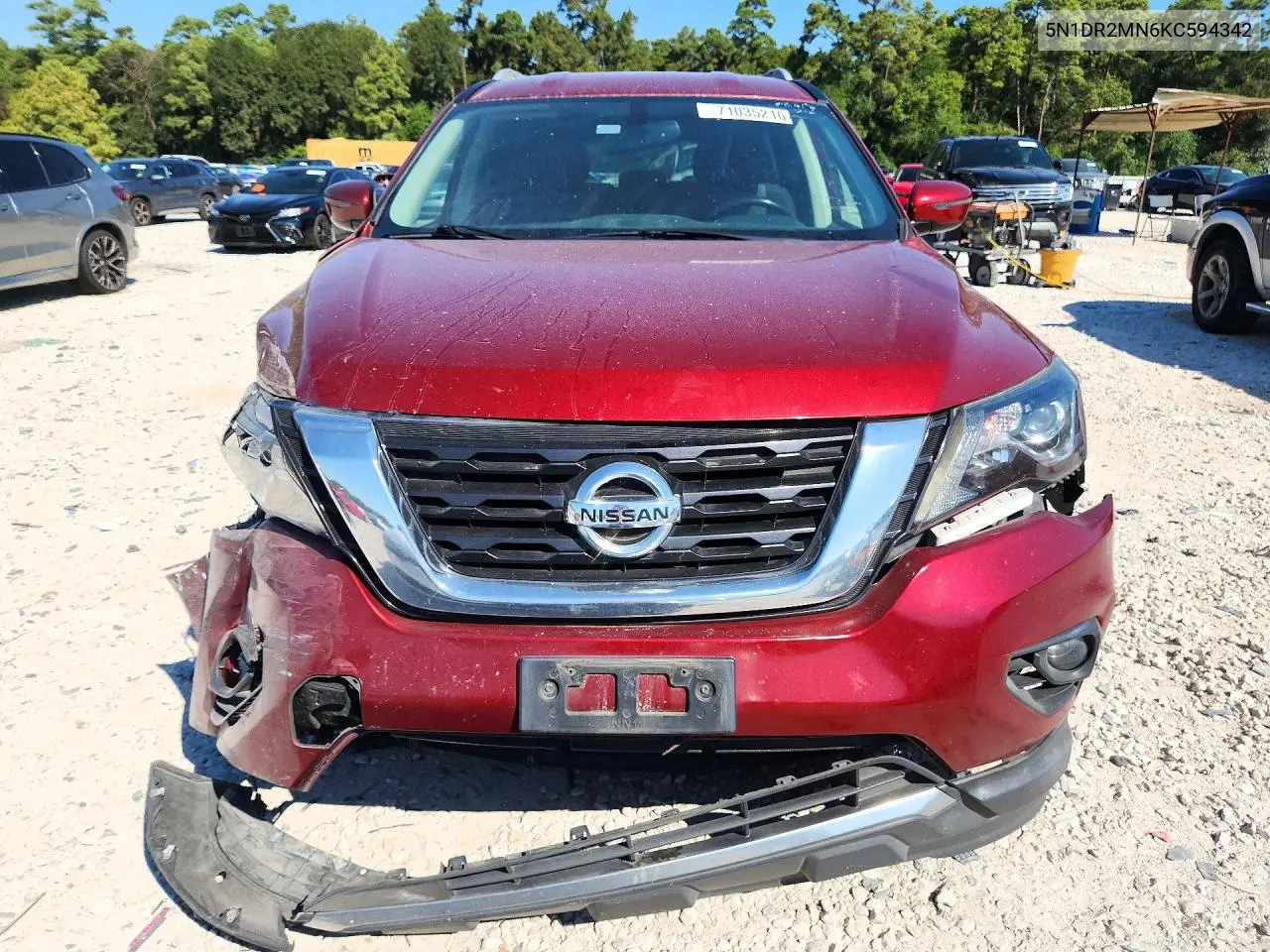2019 NISSAN PATHFINDER VIN 5N1DR2MN6KC594342 — фото 5