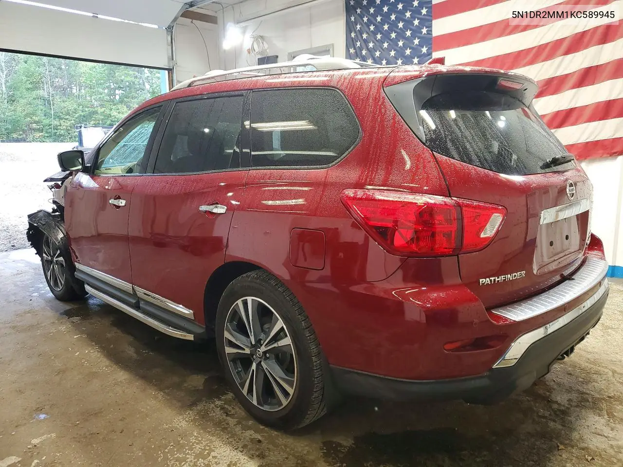 2019 NISSAN PATHFINDER VIN 5N1DR2MM1KC589945 — фото 2
