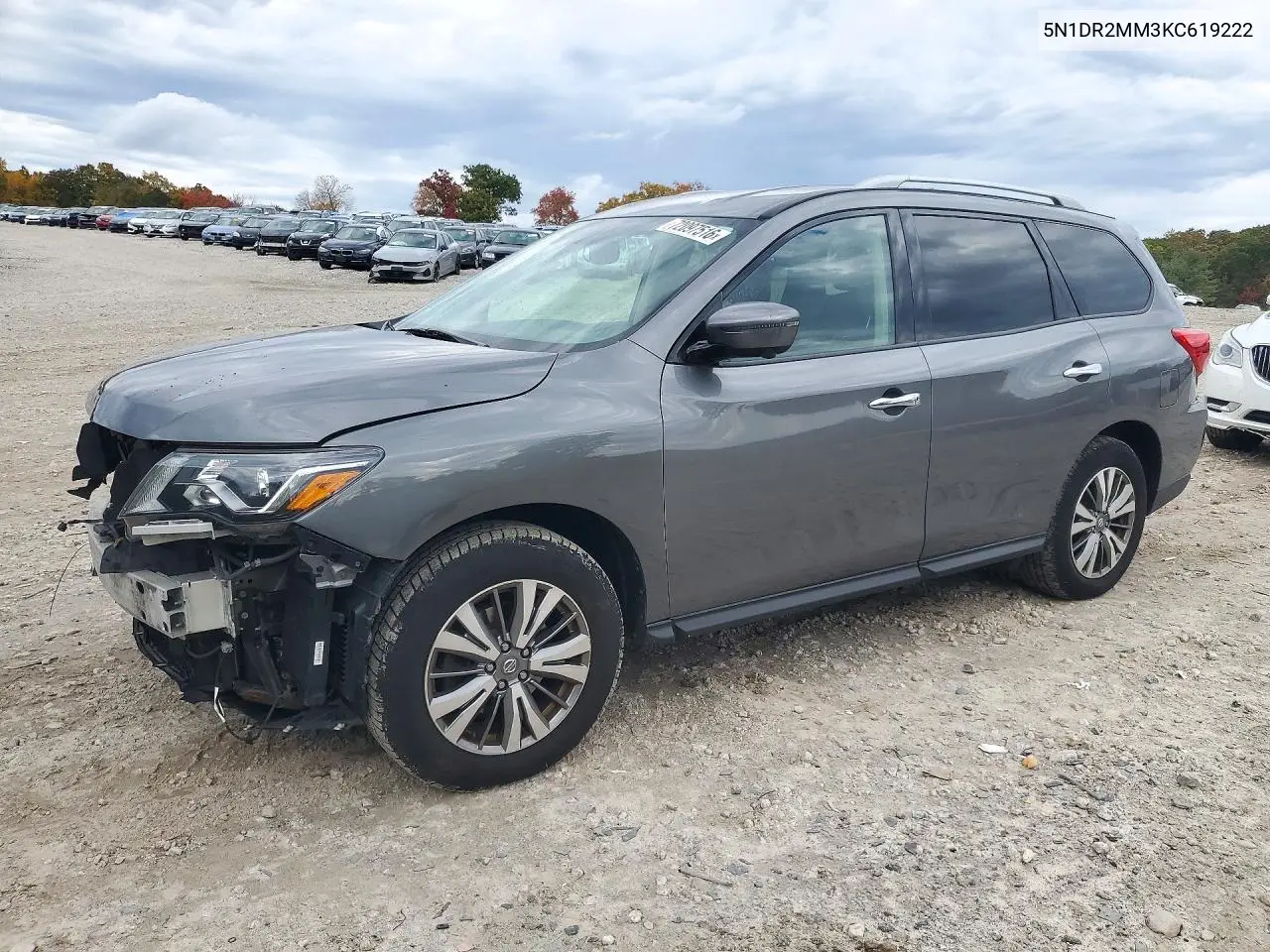 NISSAN PATHFINDER 2019, VIN 5N1DR2MM3KC619222