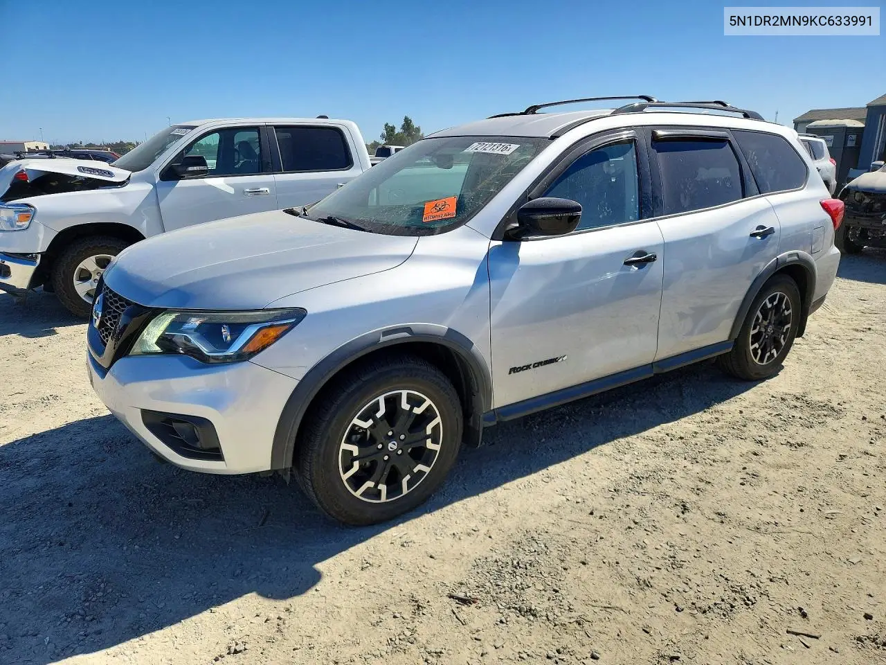 NISSAN PATHFINDER 2019, VIN 5N1DR2MN9KC633991