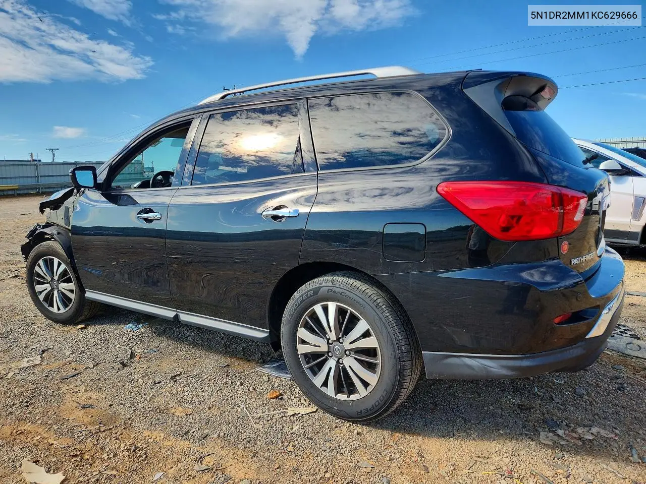 2019 NISSAN PATHFINDER VIN 5N1DR2MM1KC629666 — фото 2