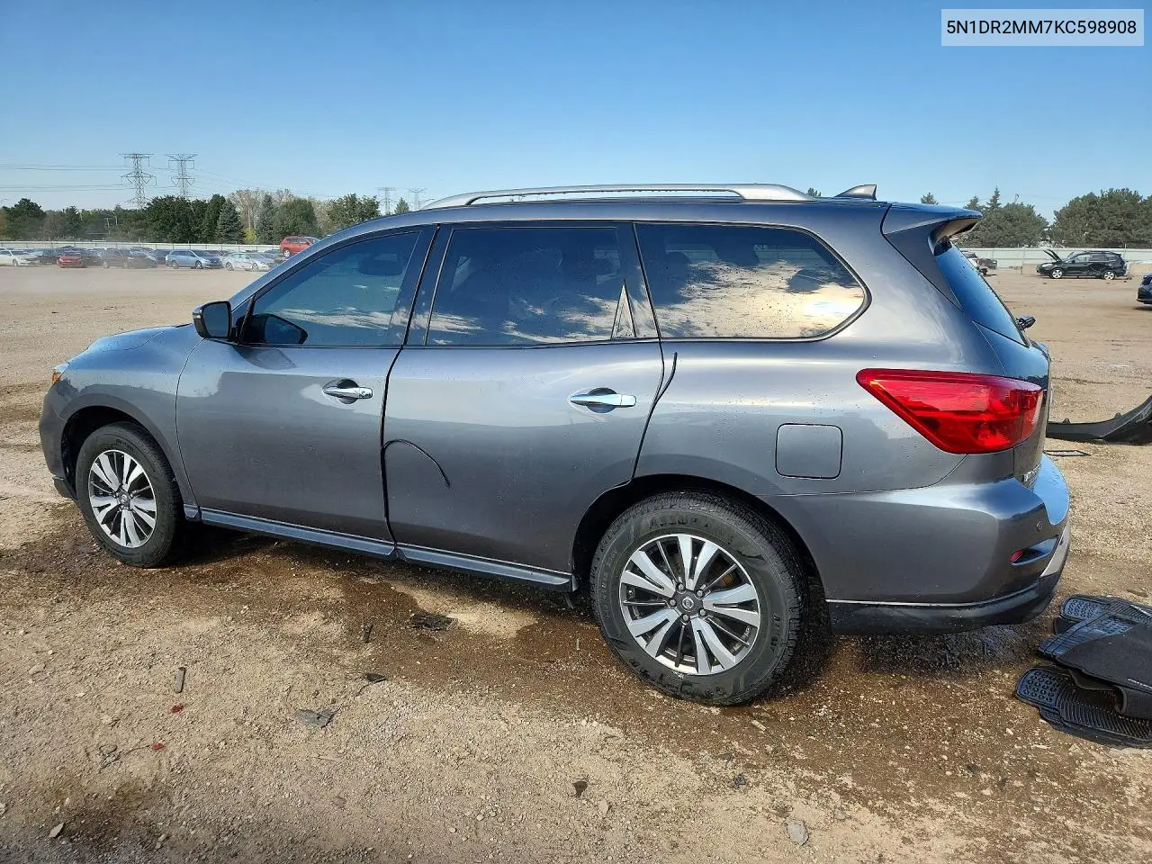 2019 NISSAN PATHFINDER VIN 5N1DR2MM7KC598908 — фото 2