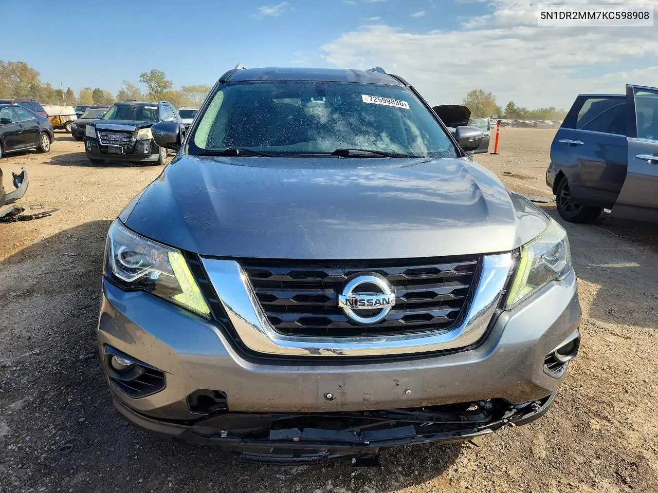 2019 NISSAN PATHFINDER VIN 5N1DR2MM7KC598908 — фото 5