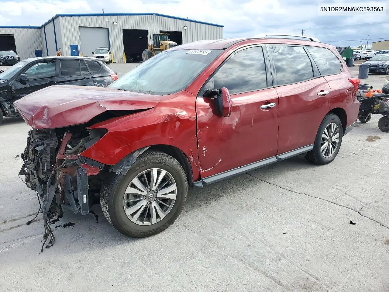 NISSAN PATHFINDER 2019, VIN 5N1DR2MN6KC593563