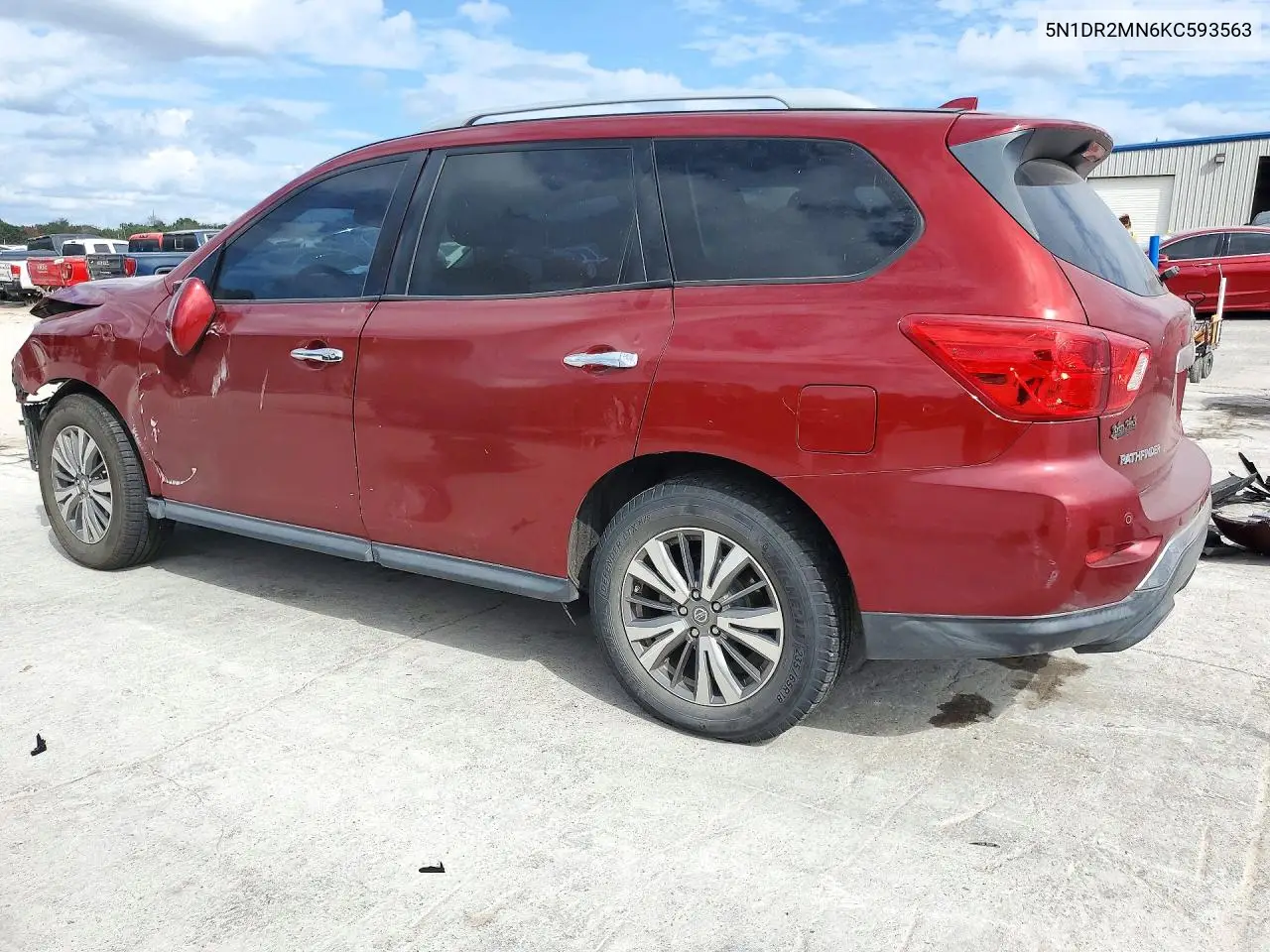 2019 NISSAN PATHFINDER VIN 5N1DR2MN6KC593563 — фото 2