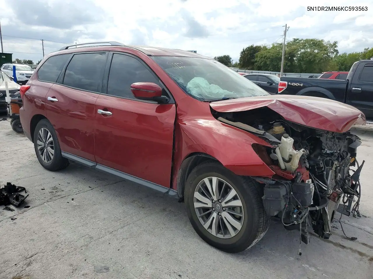 2019 NISSAN PATHFINDER VIN 5N1DR2MN6KC593563 — фото 4