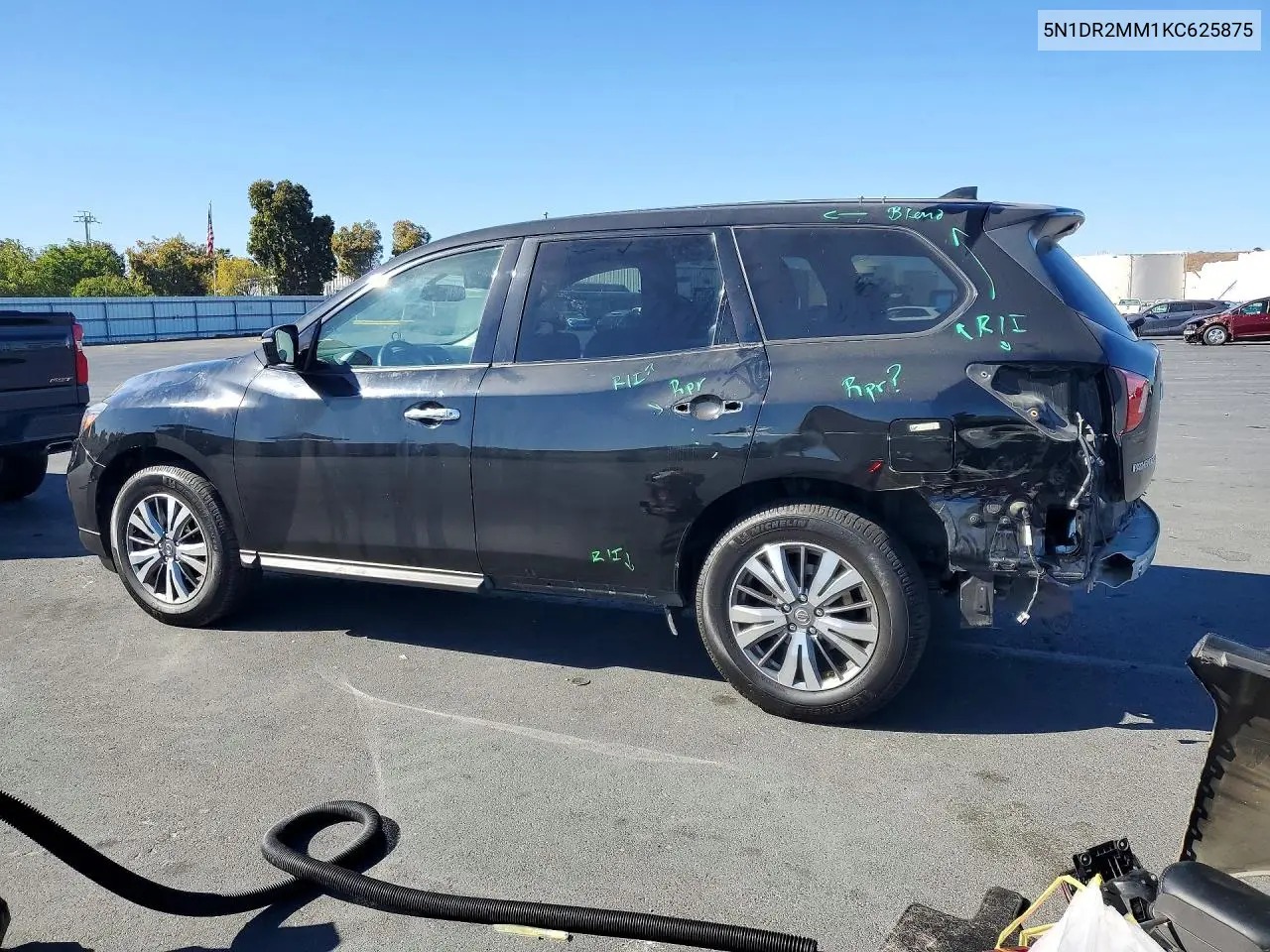 2019 NISSAN PATHFINDER VIN 5N1DR2MM1KC625875 — фото 2